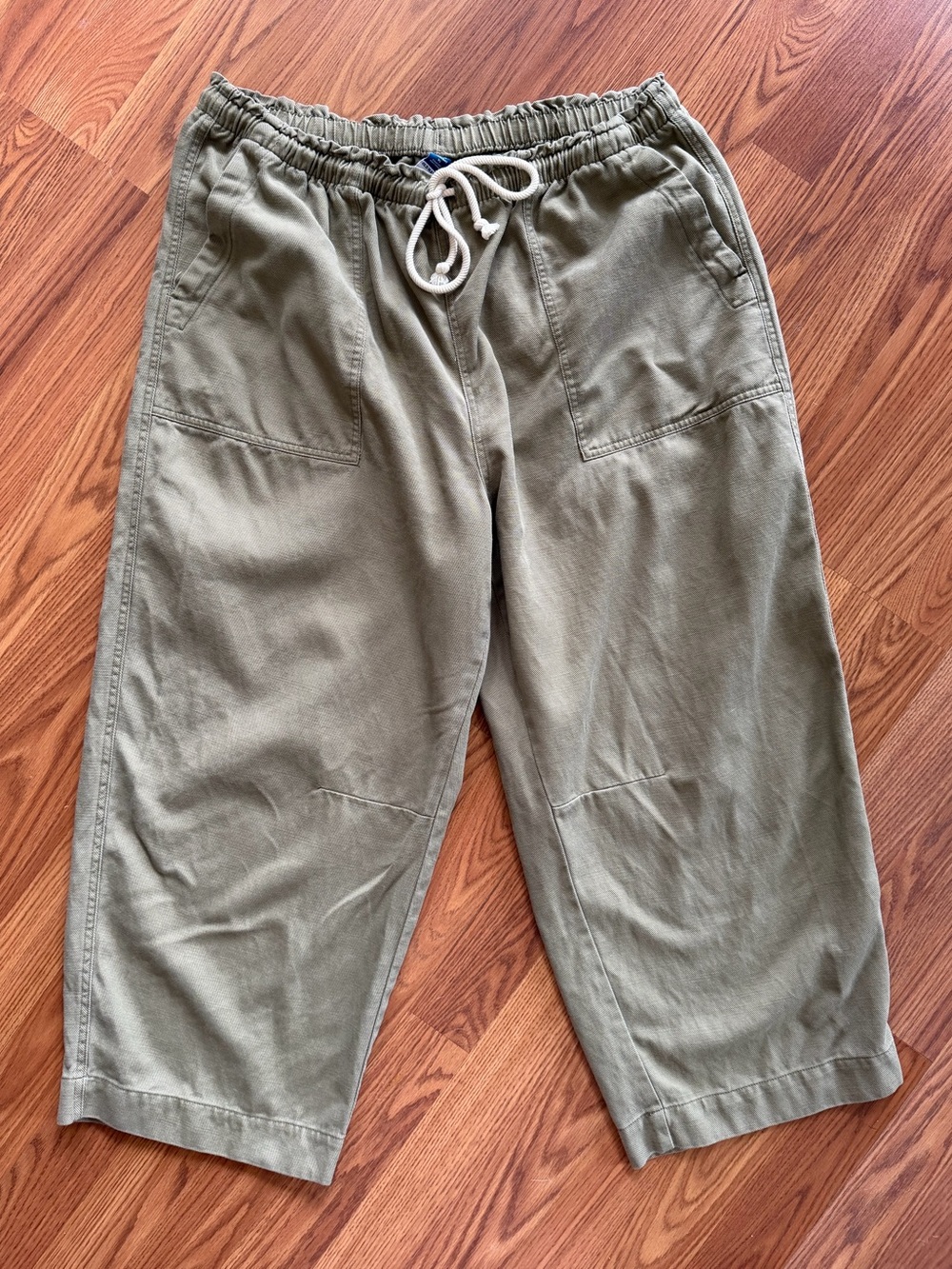 Old Navy Mid-Rise Straight Pull-On Pants XL Olive Green